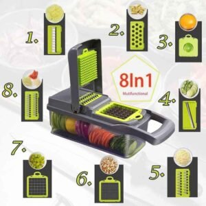 RALLADOR CORTADOR PICADORA DE VERDURAS FRUTA MANUAL DICER