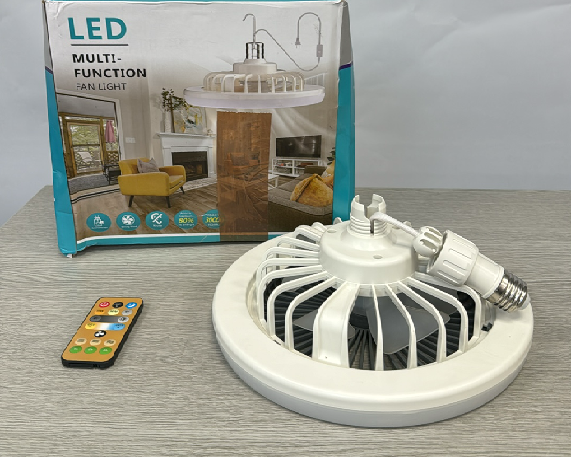 Lampara Ventilador De Techo Bombillo Led Con Control - Image 4