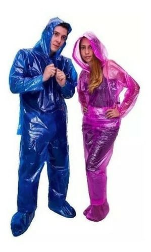 Traje Impermeable De Bolsillo Para Moto Y Bicicleta 3 Piezas