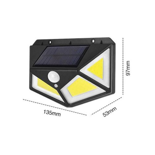 LAMPARA SOLAR LED 4 CELDAS 100LED CON SENSOR – RECARGABLE - Image 5