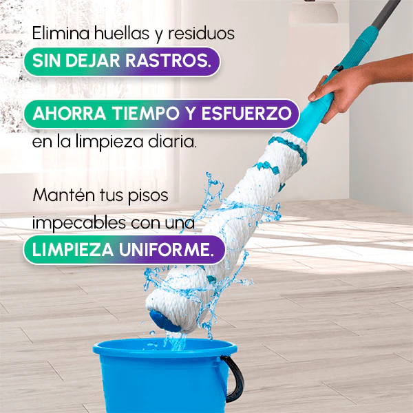 TRAPERO mopa autoescurrible trapeador fregona - Image 2