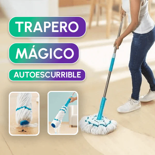 TRAPERO mopa autoescurrible trapeador fregona
