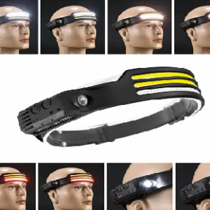 Linterna Frontal 3 Modos Led Camping Lampara De Cabeza