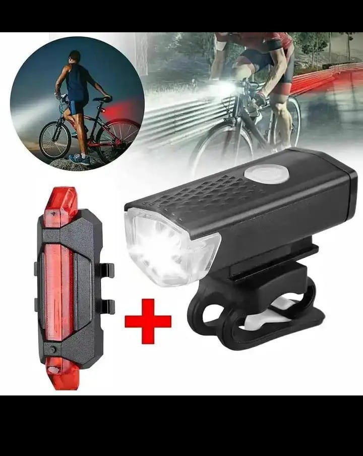 Ciclismo Cabezal Luz Bicicleta Bicicleta Delantera Trasera Juego - Image 6